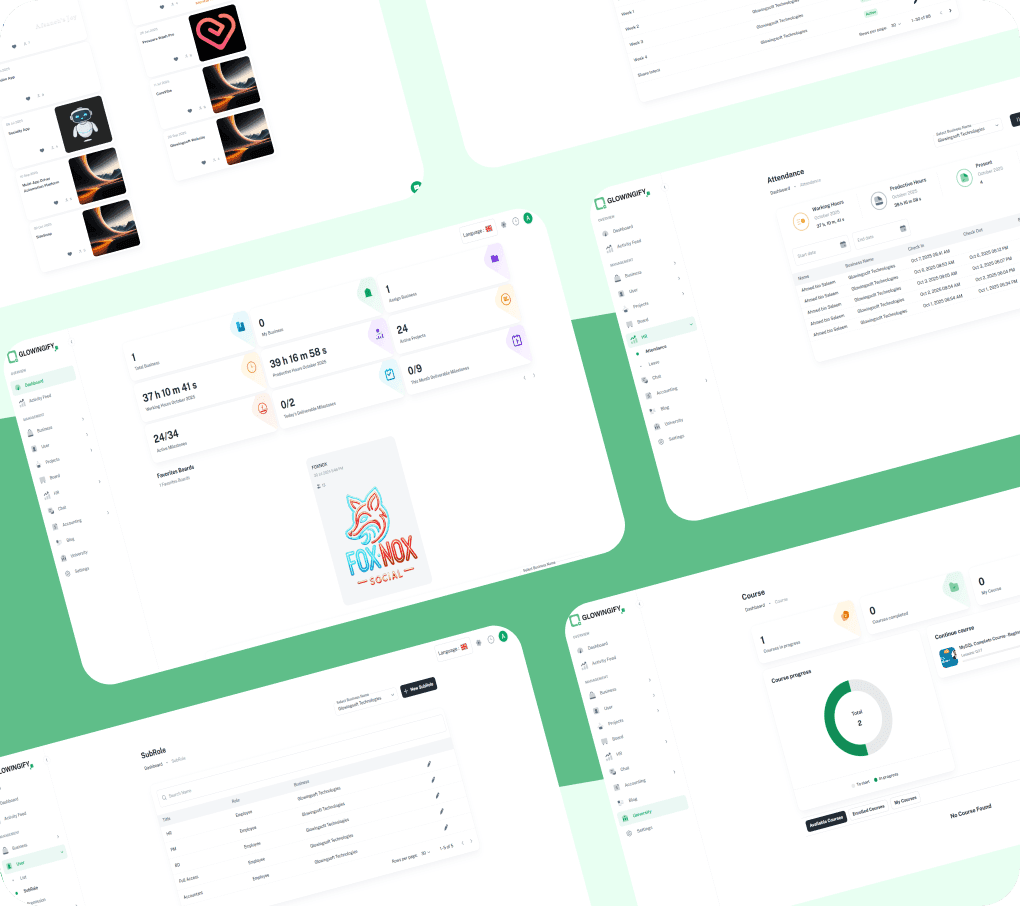 Glowingify enterprise admin platform